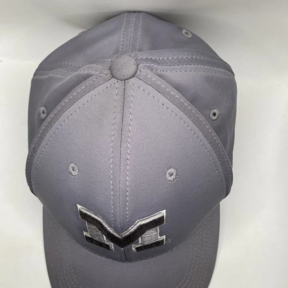 Ole Miss Rebels Hat Flex Fit Size‎ Medium Gray Top World Cleaned See Pics